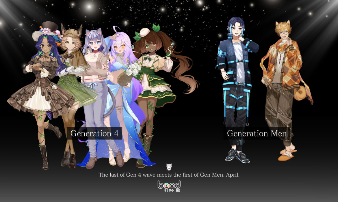 Bondlive EN Reveals Gen 4 & Gen Men “Apr Wave” Talent: 7 New VTubers Set to Debut!