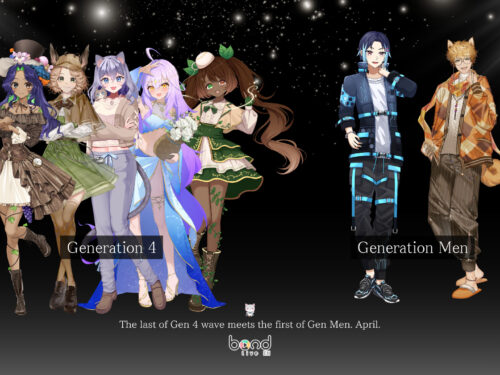 Bondlive EN Reveals Gen 4 & Gen Men “Apr Wave” Talent: 7 New VTubers Set to Debut!