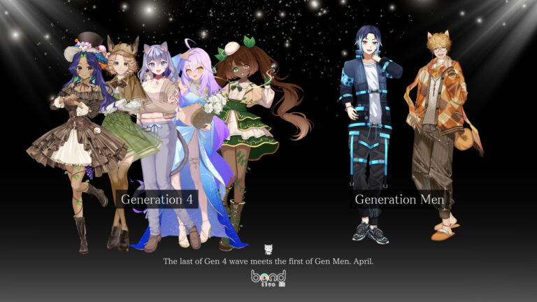 Bondlive EN Reveals Gen 4 & Gen Men “Apr Wave” Talent: 7 New VTubers Set to Debut!