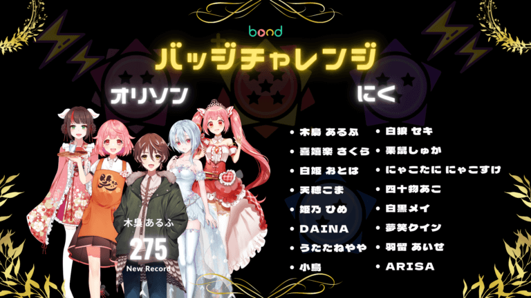 [ボンドフェス]リスナー&ライバーバッジチャレンジ